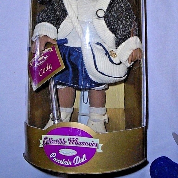 Handcrafted Black Collectible W/Scooter Doll - Picture 2 of 5